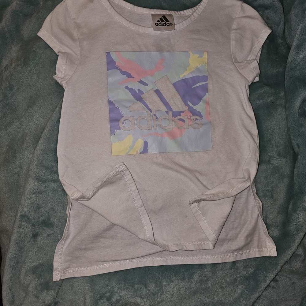Adidas Kids' Pastel Graphic Tee and Shorts Set - Picture 5 of 13